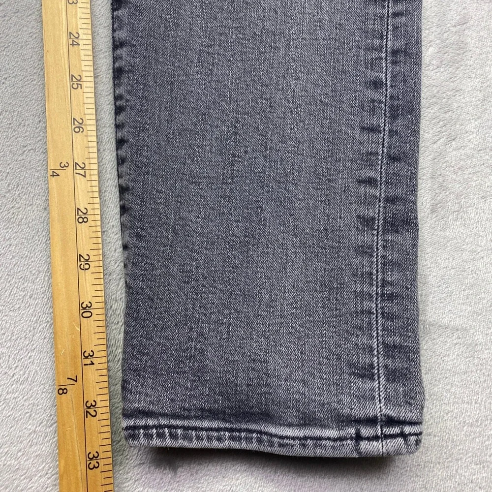 Levis‎ Premium 512 Slim Taper Jeans Mens Sz 34 Faded Black Denim Grunge Retro